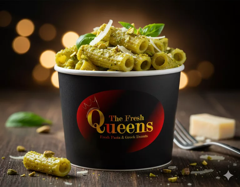 pistachio pesto rigatoni