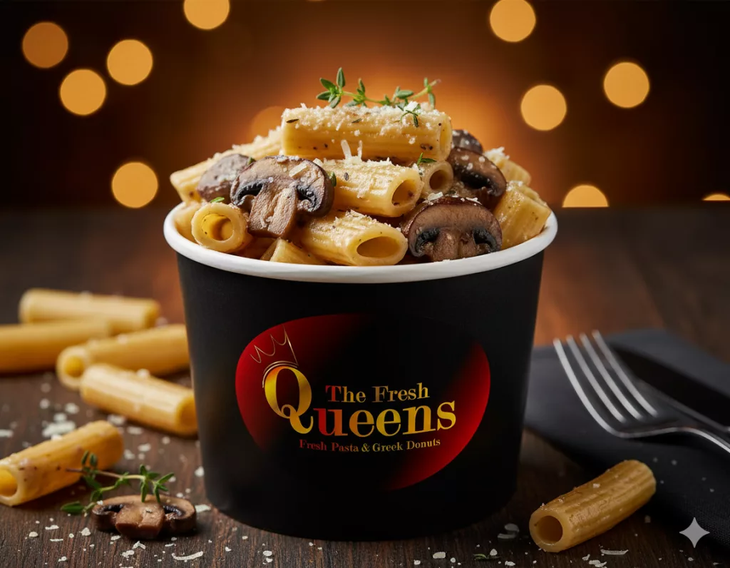 truffel mushrooms rigatoni